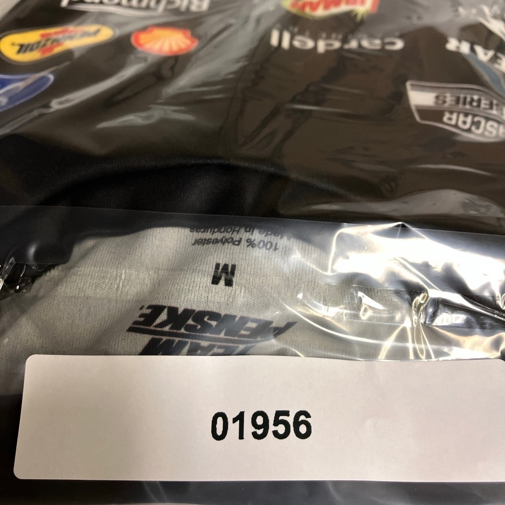 Team Penske Ryan Blaney NASCAR Racing Crew Shirt Menards Black Yellow Mens M - Picture 6 of 6